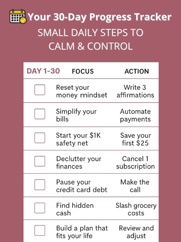 30-Day Progress Tracker