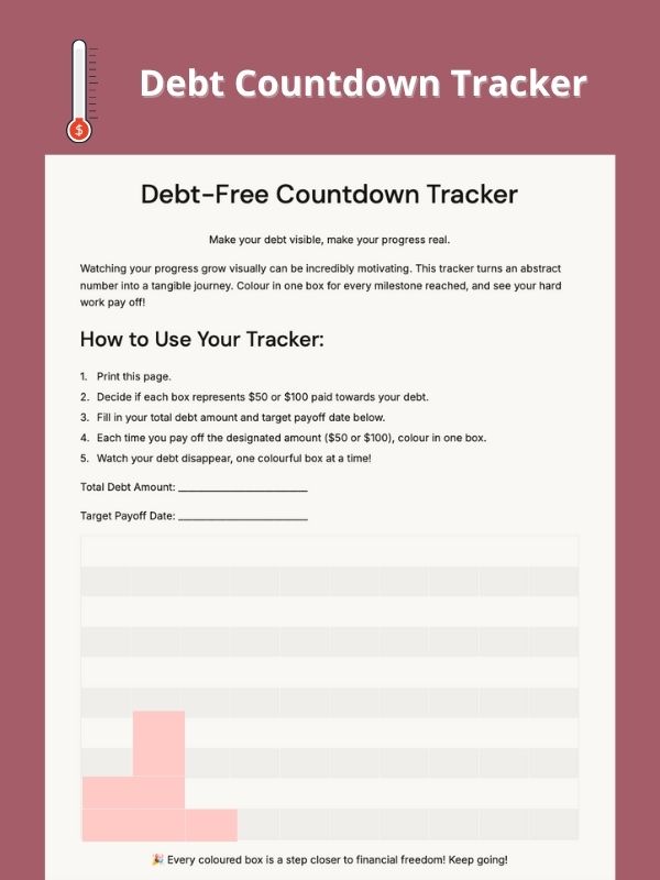 Debt-Free Countdown Tracker